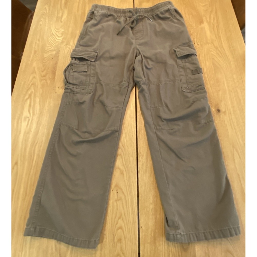 Pacsun Cargo‎ Baggy Pants Mens Medium Brown Comfort Stretch Straight Nylon M